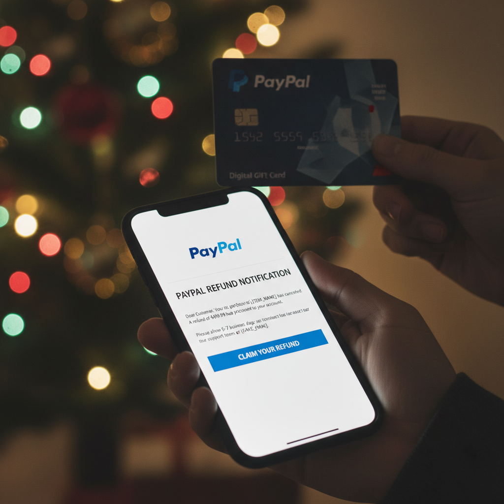 AI Refund Scams Target PayPal Gift Cards Ahead of Holidays