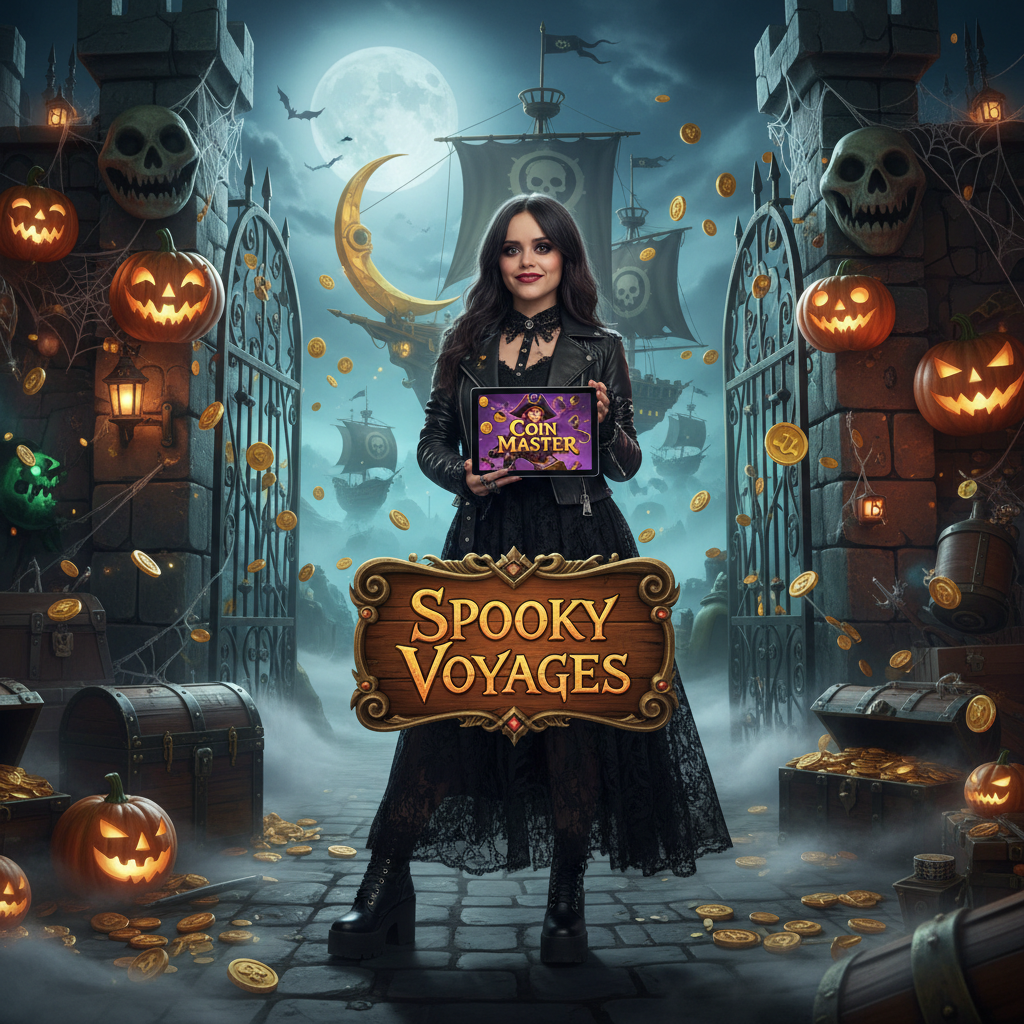 Jenna Ortega Joins Coin Master for Halloween Spooky Voyages