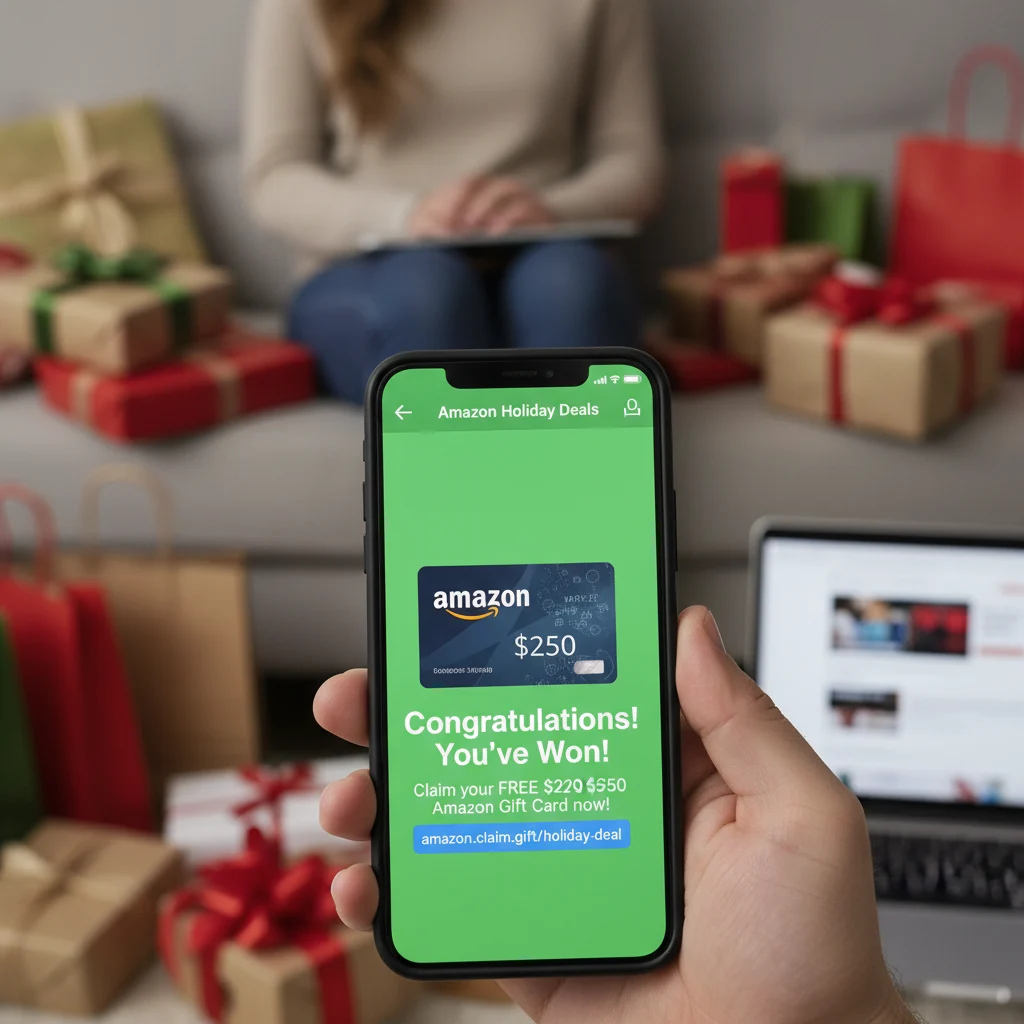 WhatsApp Scam Targets Holiday Shoppers With Fake $250 Amazon Cards